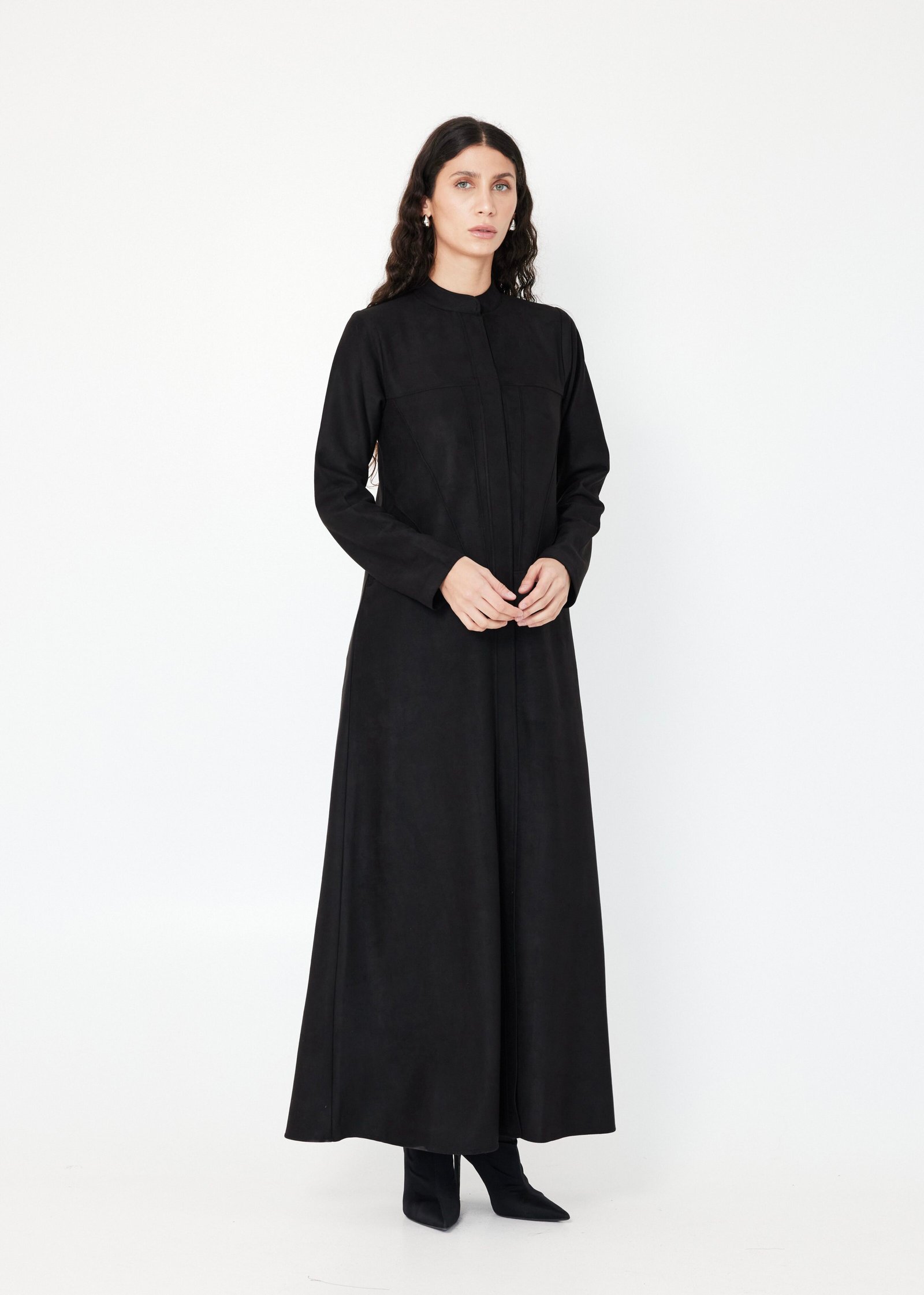 M054-BK1 Chamois Abaya