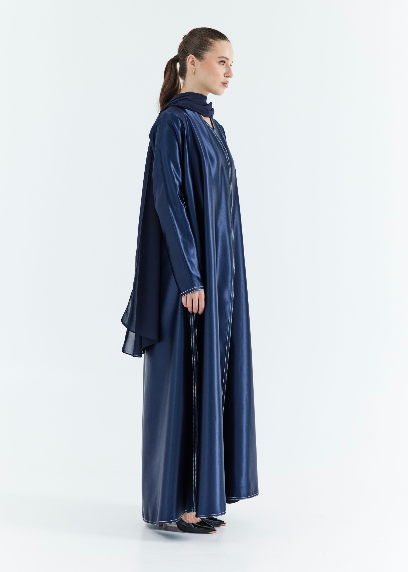 M061-2 Taffeta Abaya