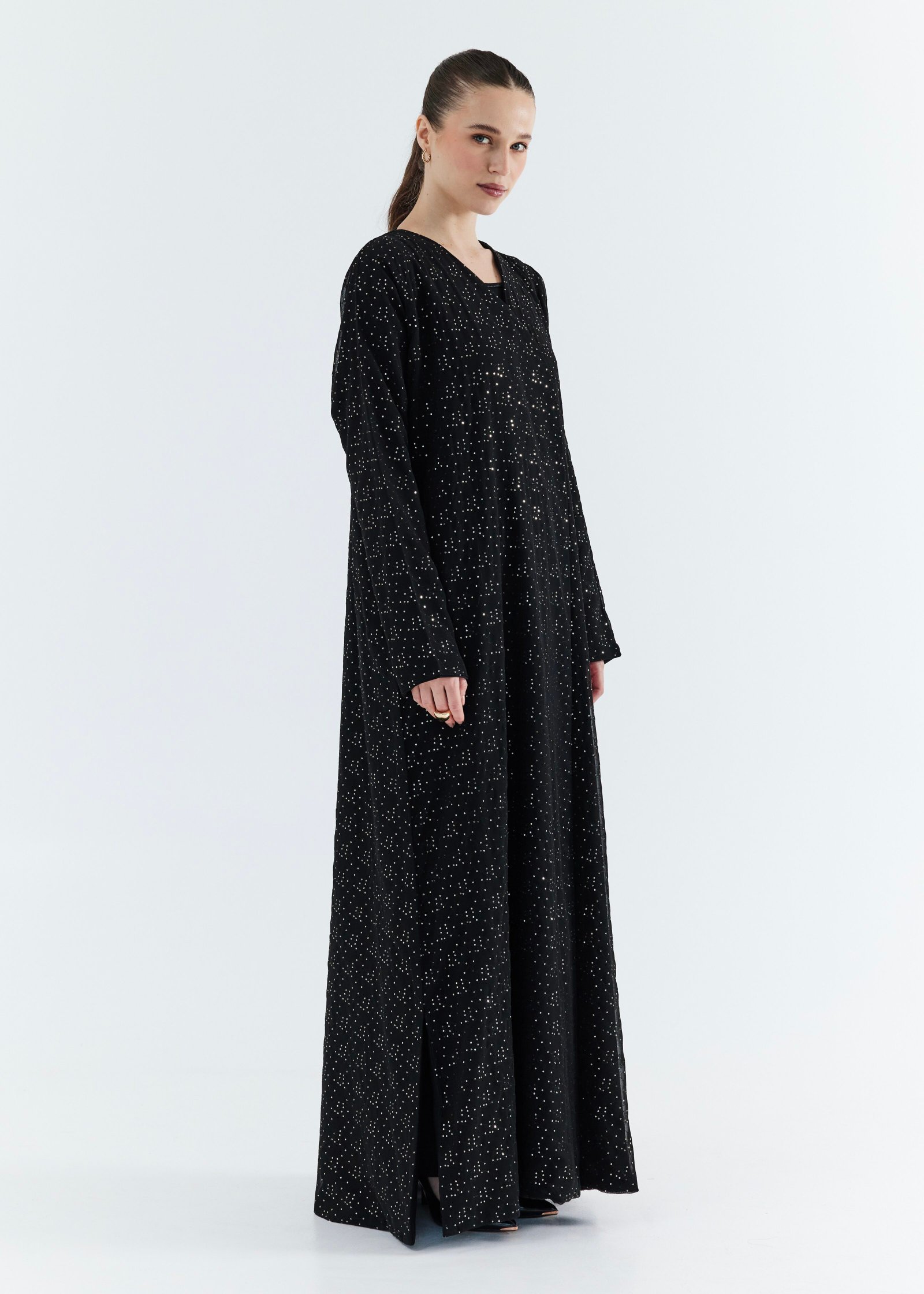Embroidery Chiffon Abaya