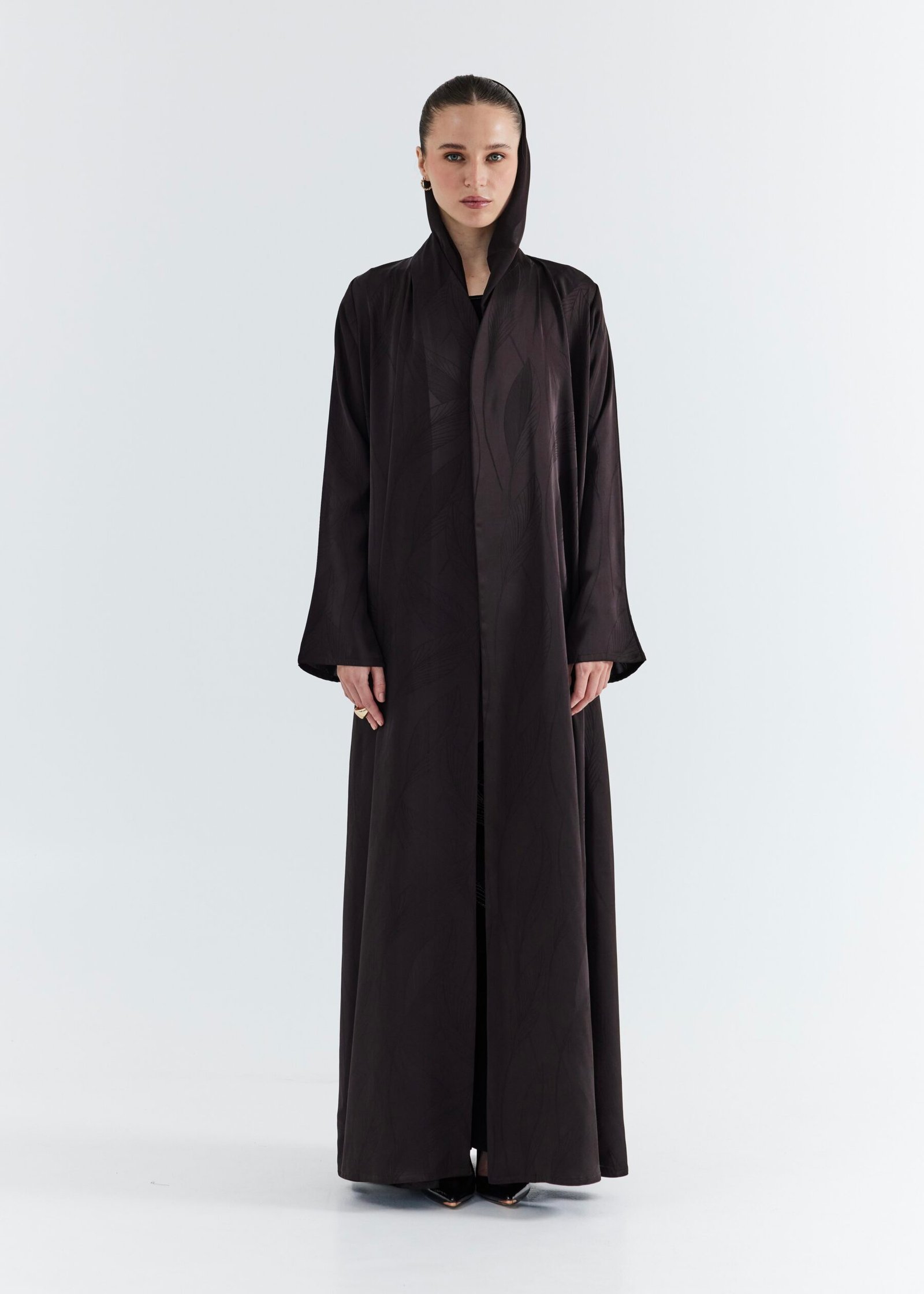 Brown Leaf Abaya