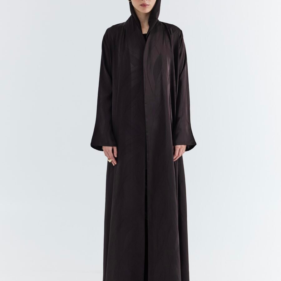 Brown Leaf Abaya (S 59 Black color)