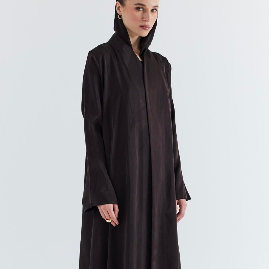 Brown Leaf Abaya (S 59 Black color)
