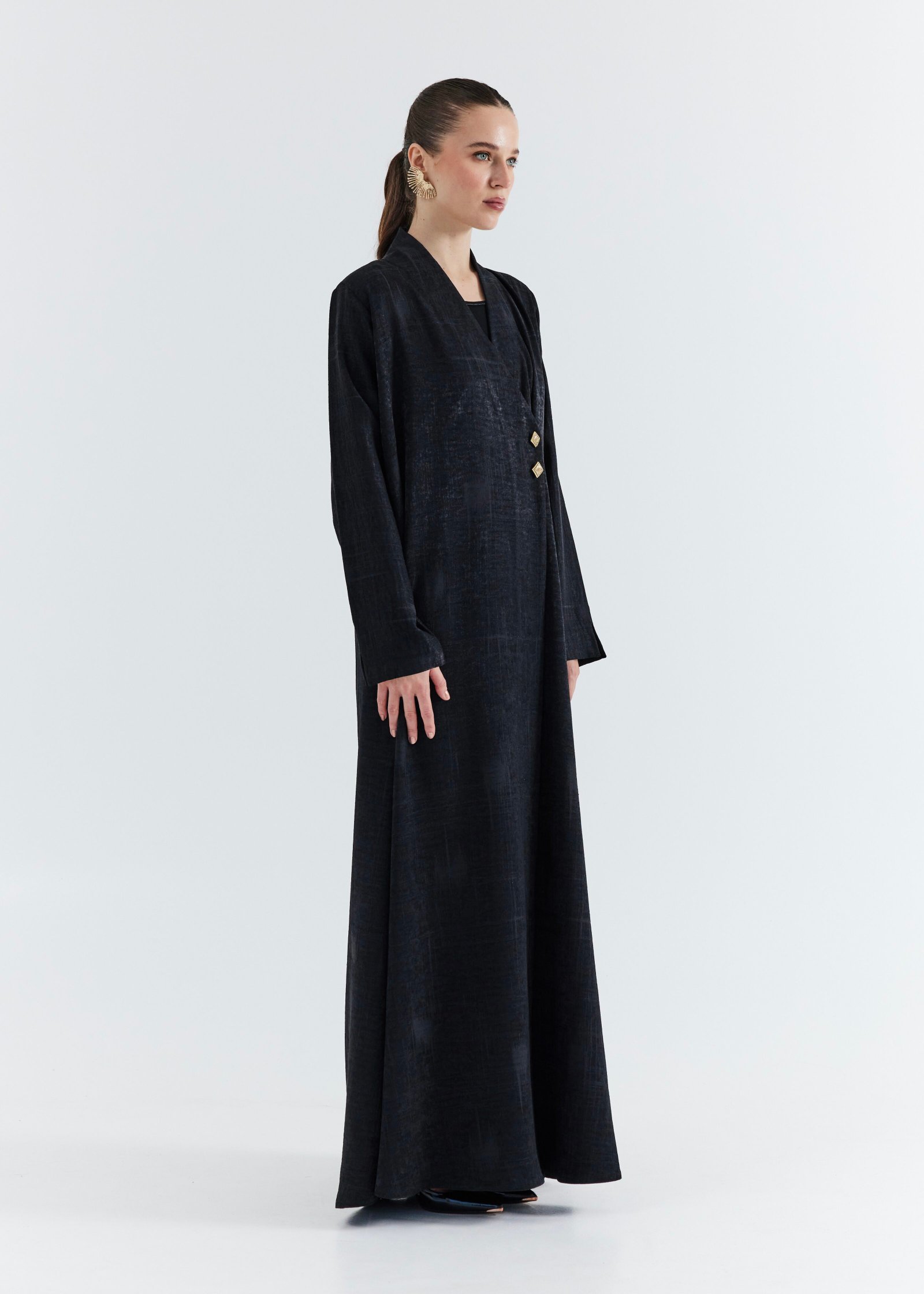 M068-2 Jacquard Abaya