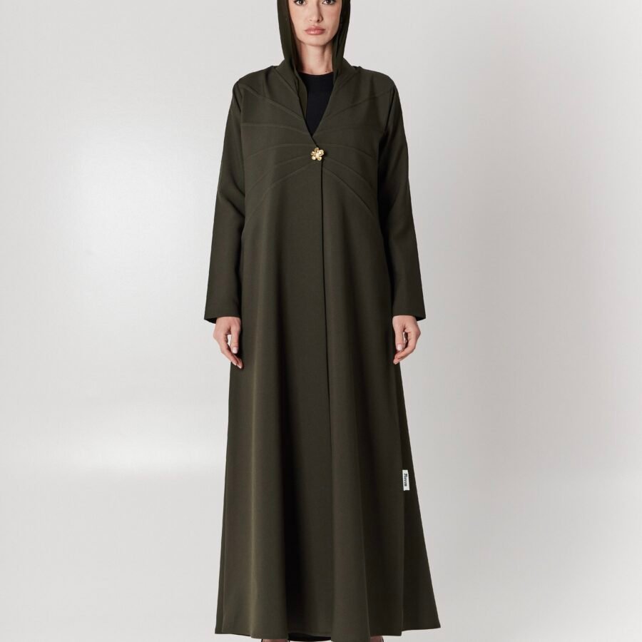 Flash Light Abaya (L 54 Black Color)