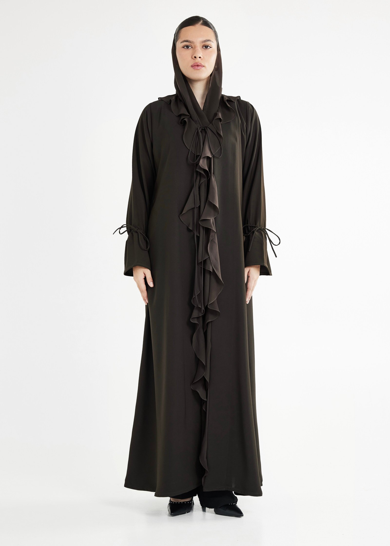 Ruffled Abaya