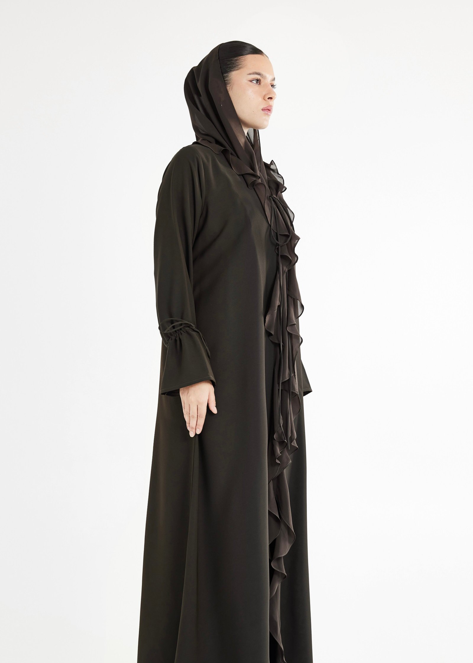 Ruffled Abaya