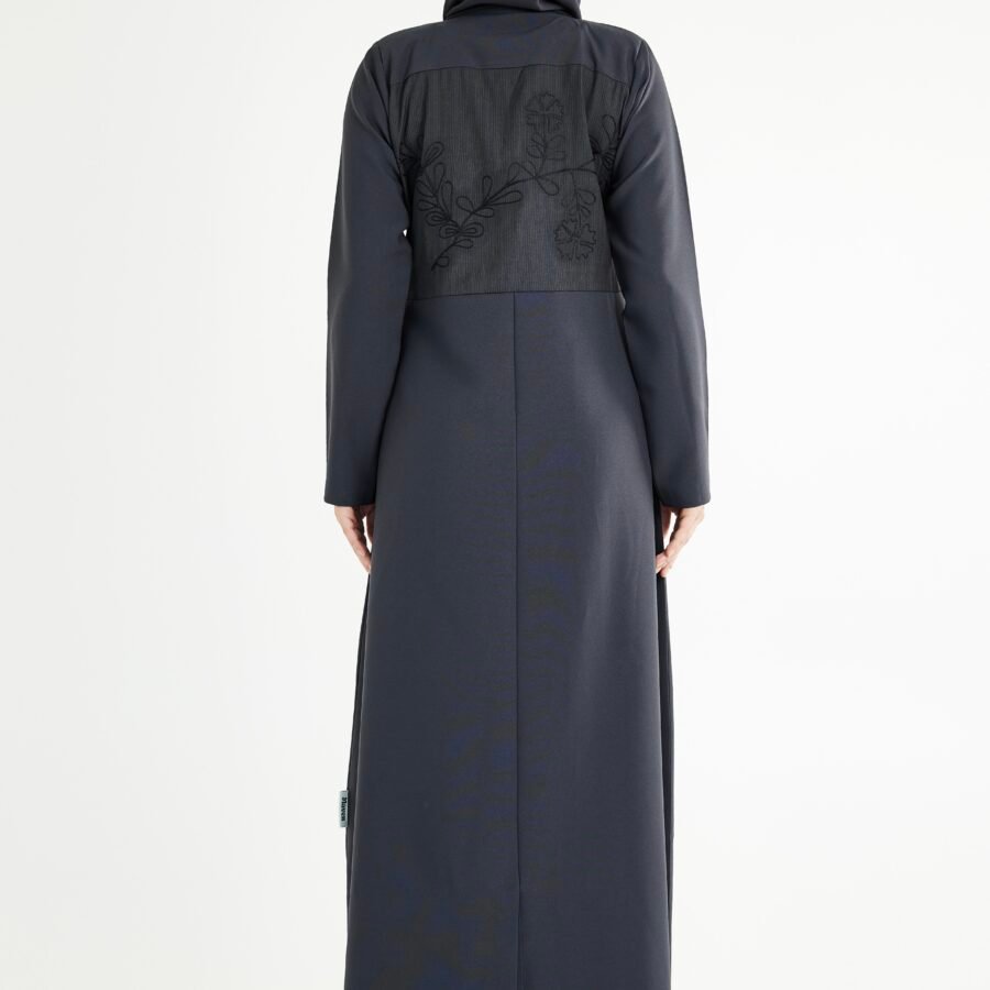 Gray Rose Abaya (M 54)