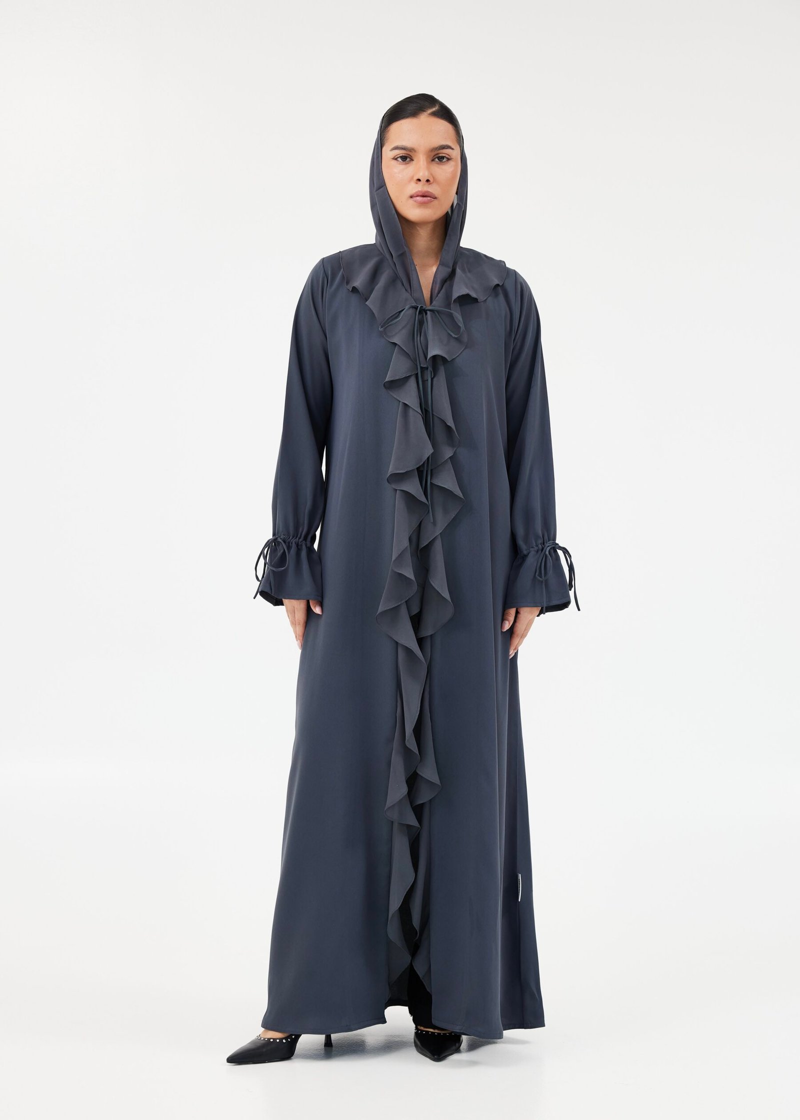 Ruffled Abaya (M 57)