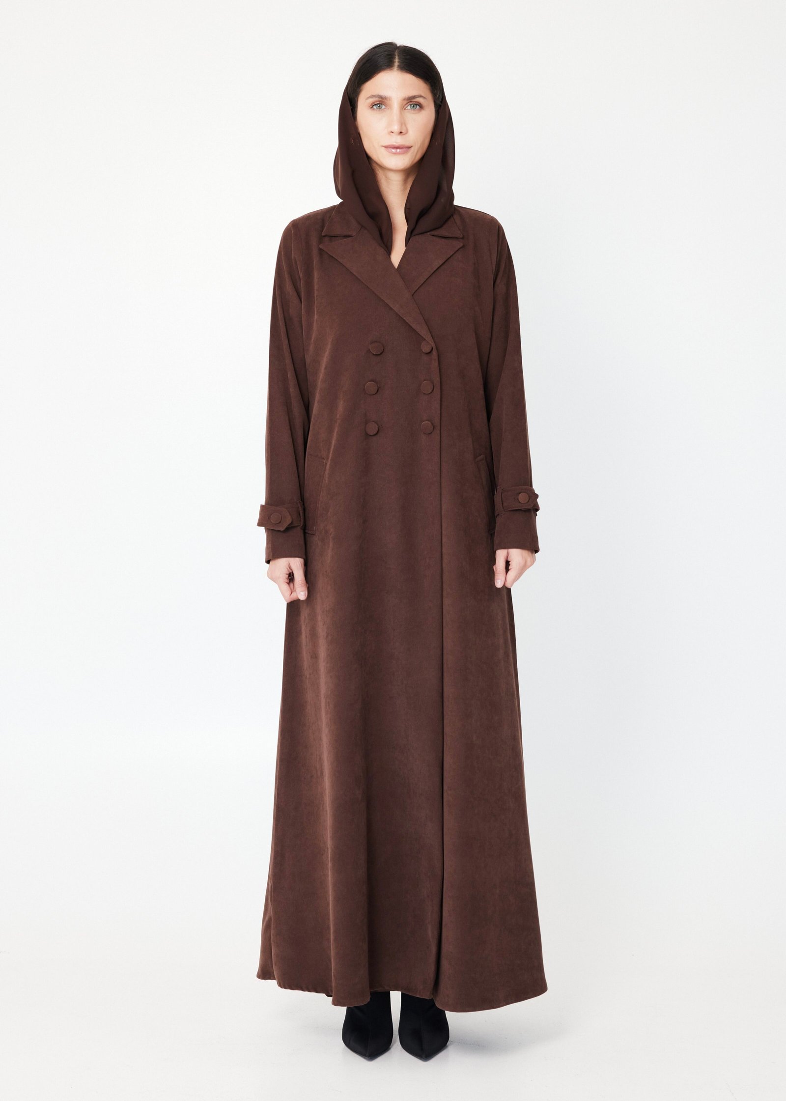 Suede Coat Abaya