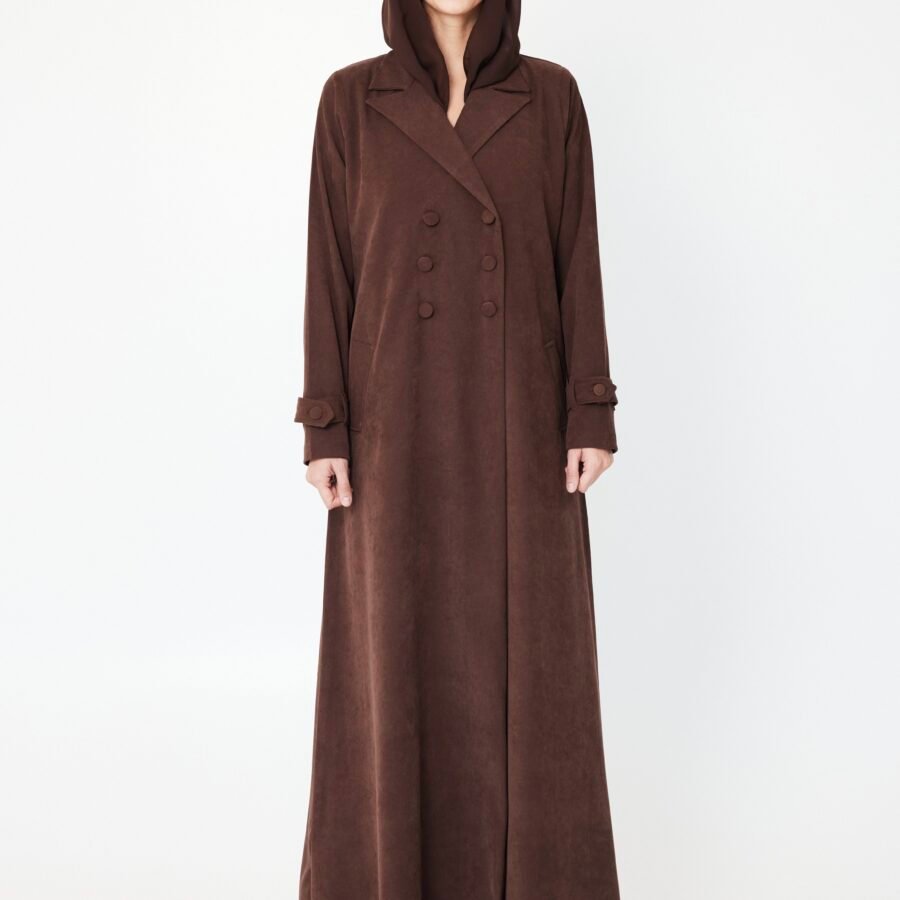 Suede Coat Abaya