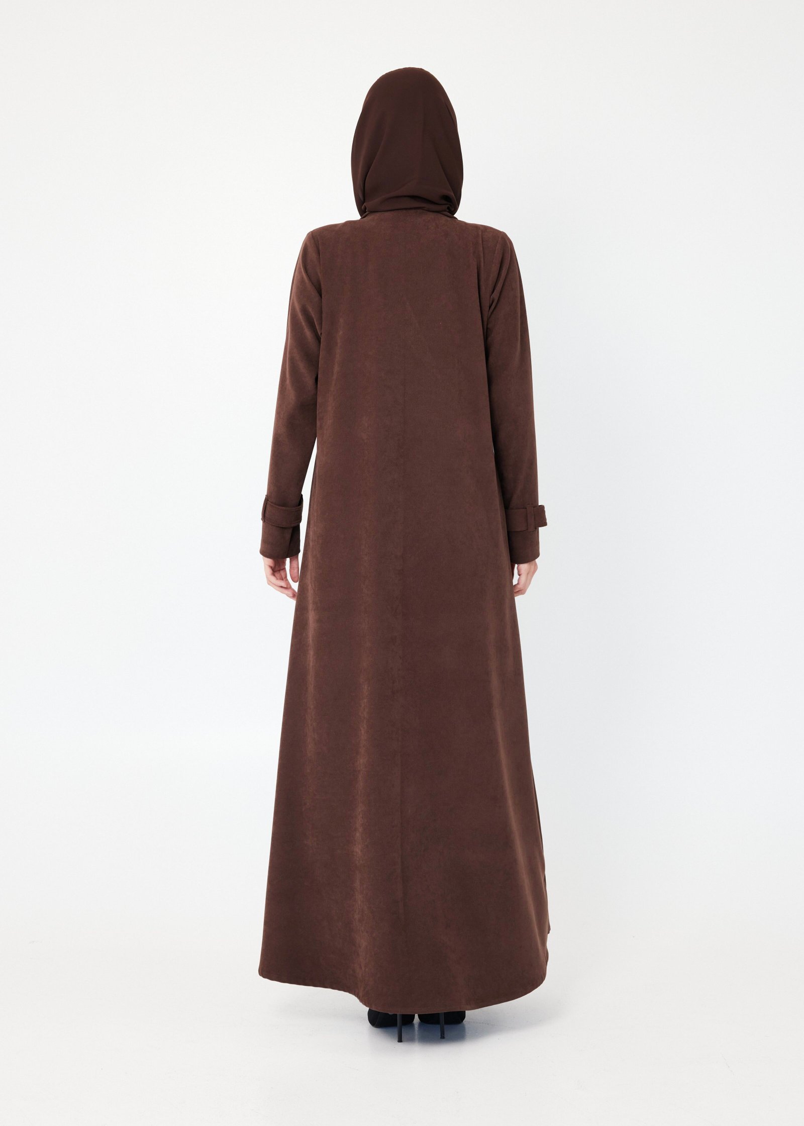 Suede Coat Abaya