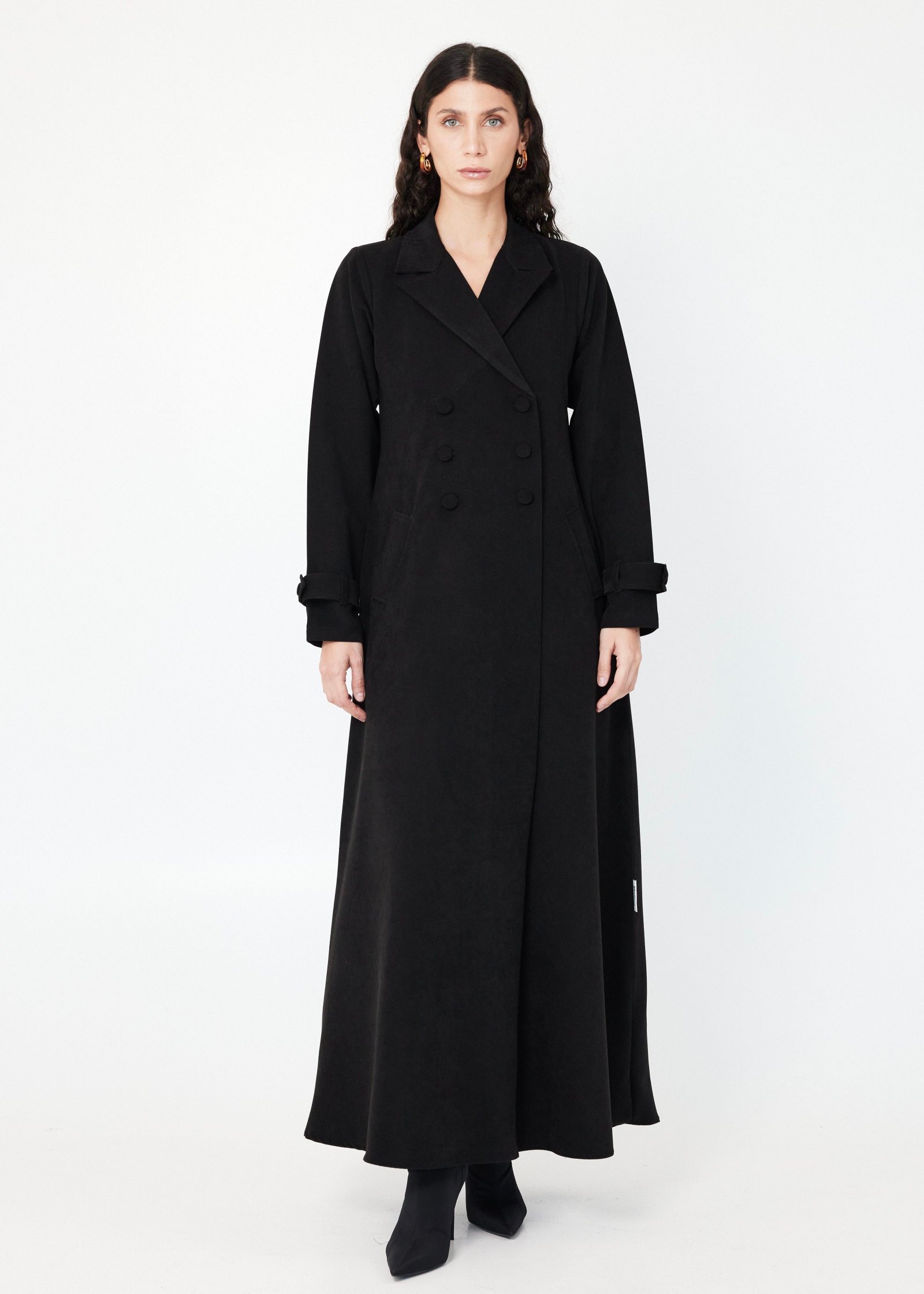 Suede Coat Abaya