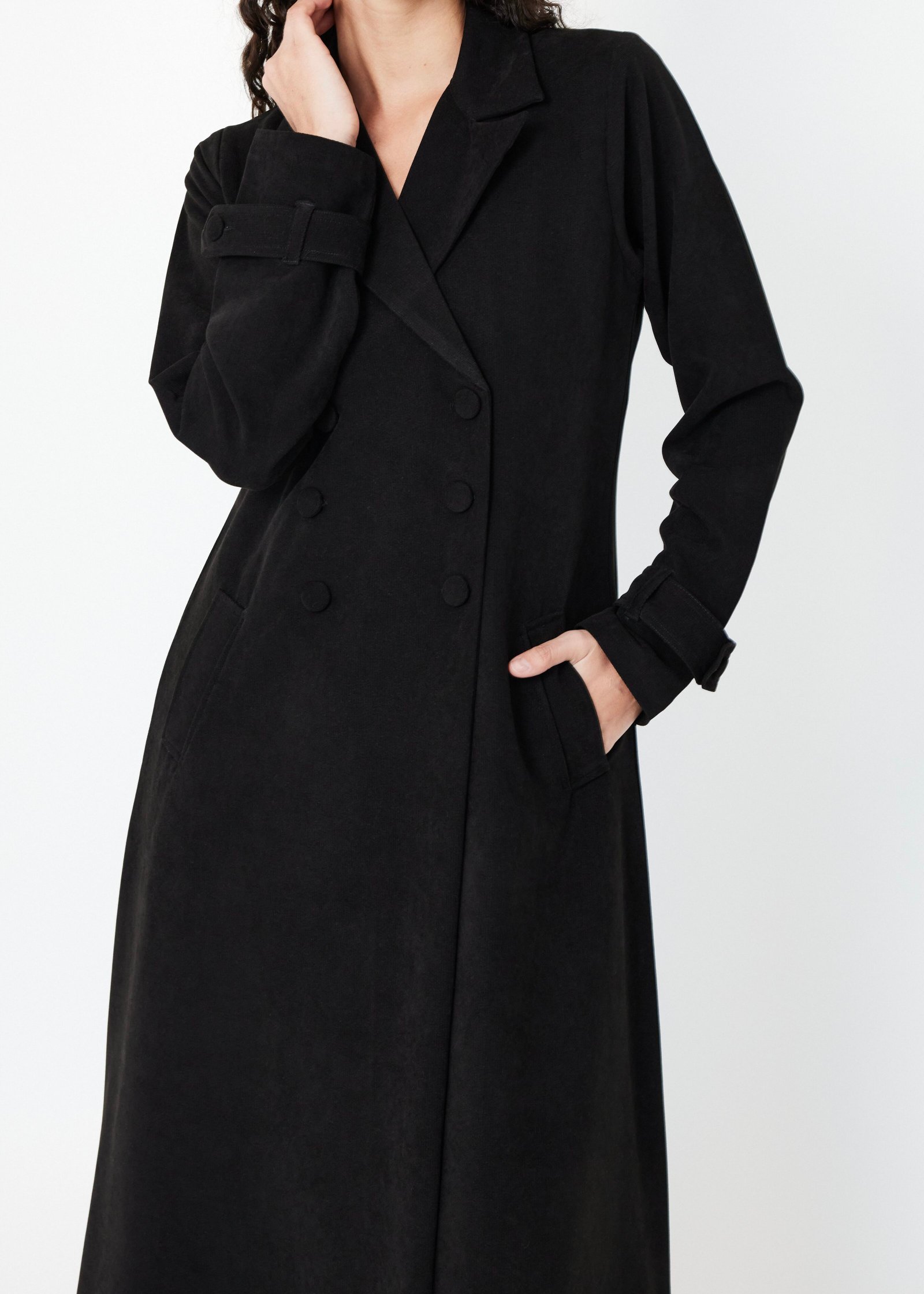 Suede Coat Abaya