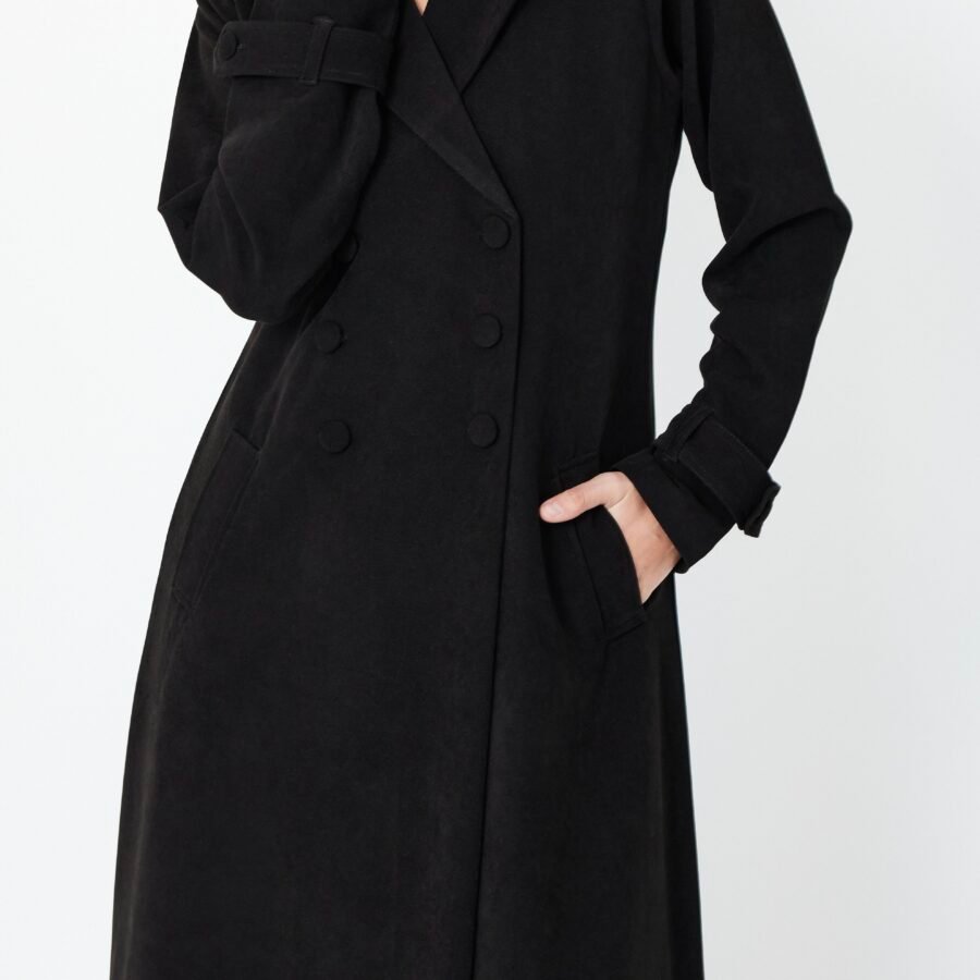 Suede Coat Abaya