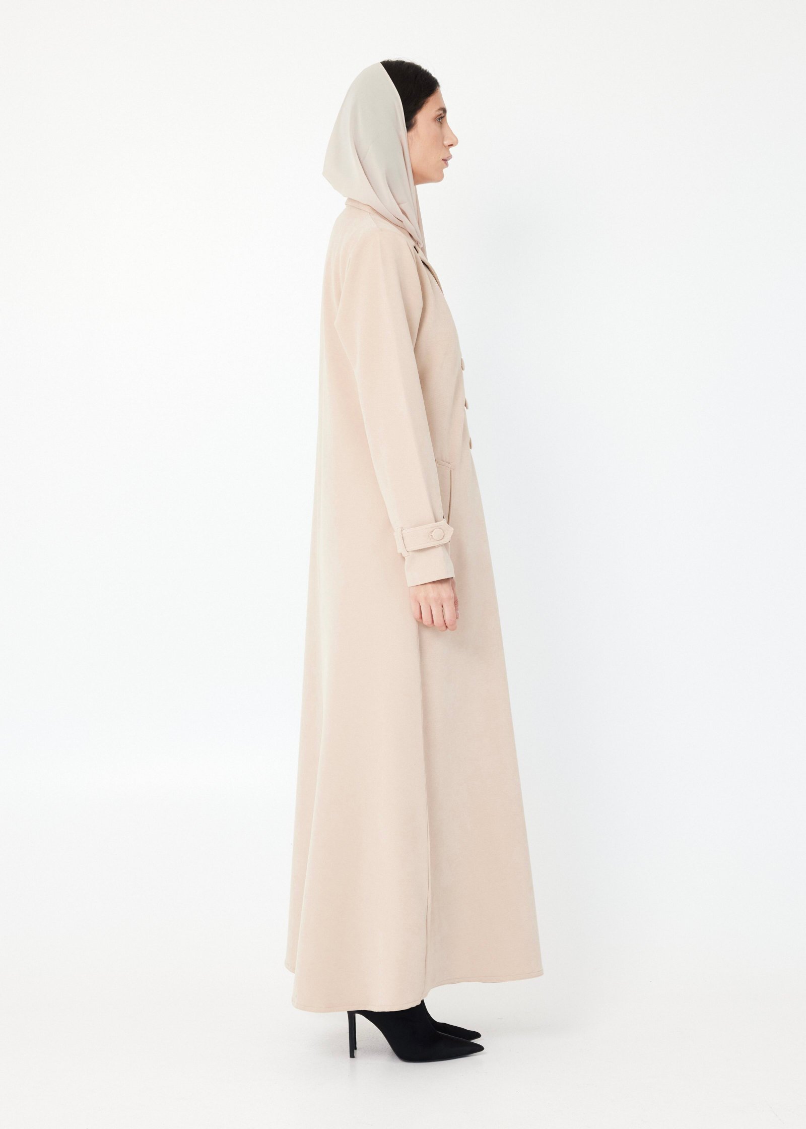 Suede Coat Abaya