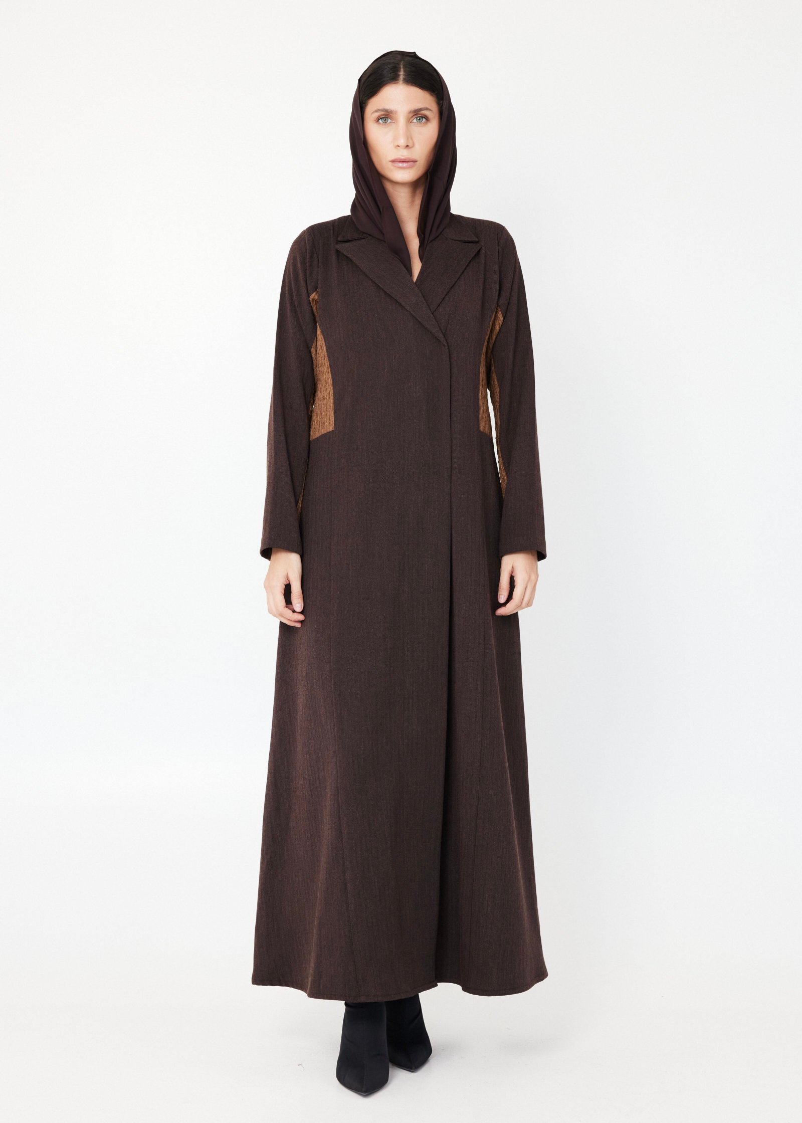 Two-Shade Brown Abaya