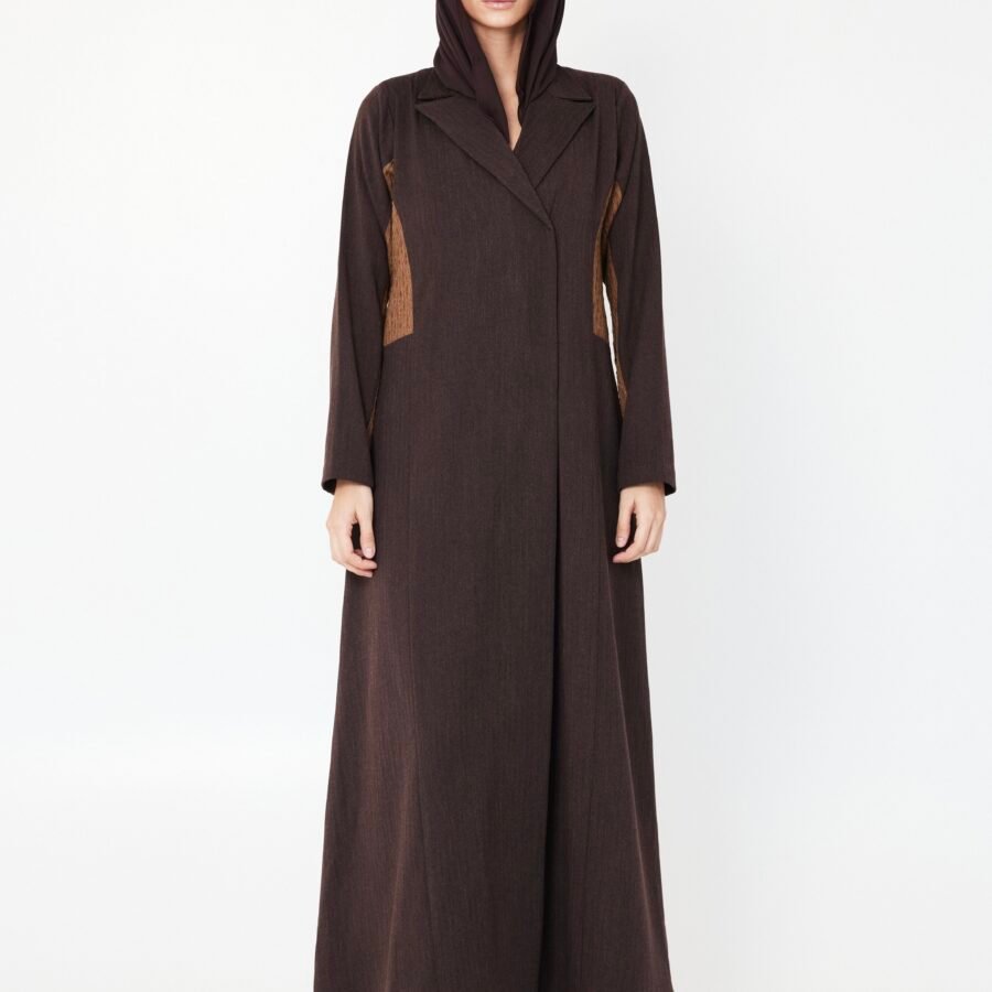 Two-Shade Brown Abaya