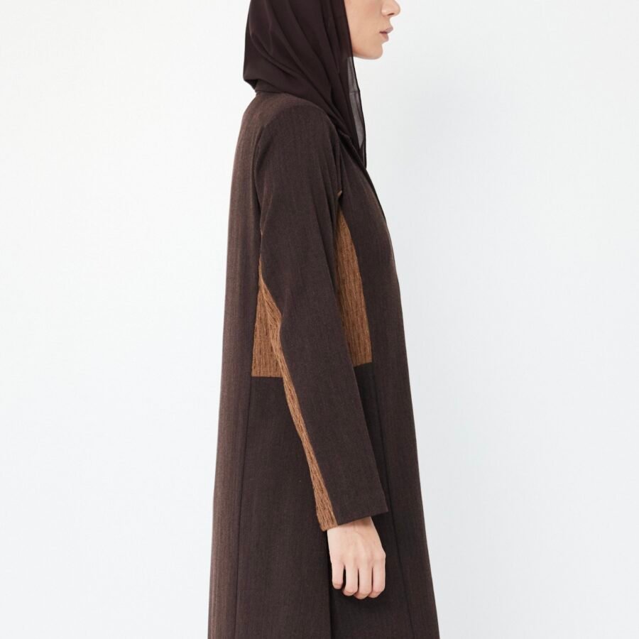 Two-Shade Brown Abaya