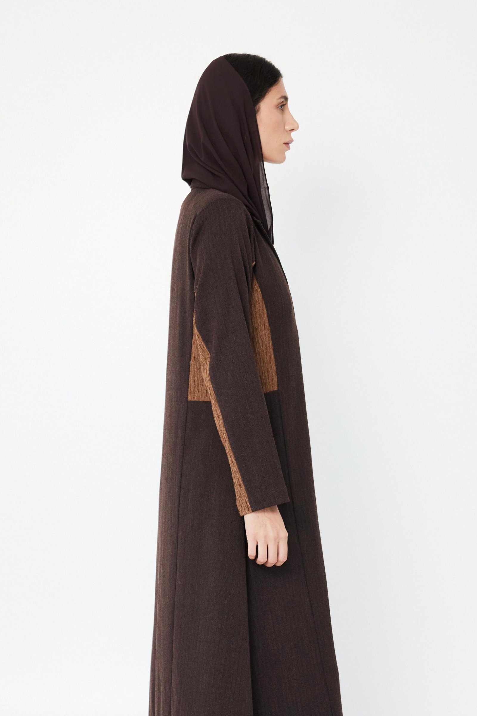 Two-Shade Brown Abaya