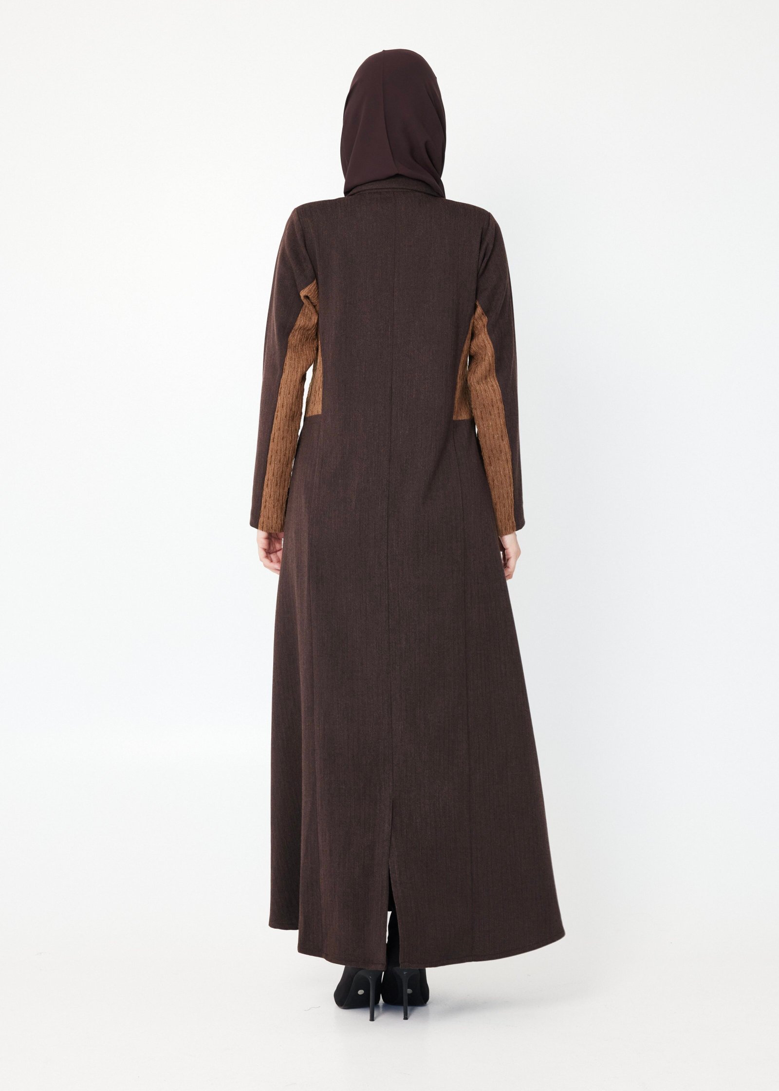 Two-Shade Brown Abaya