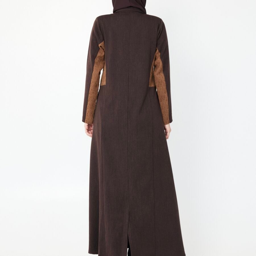 Two-Shade Brown Abaya