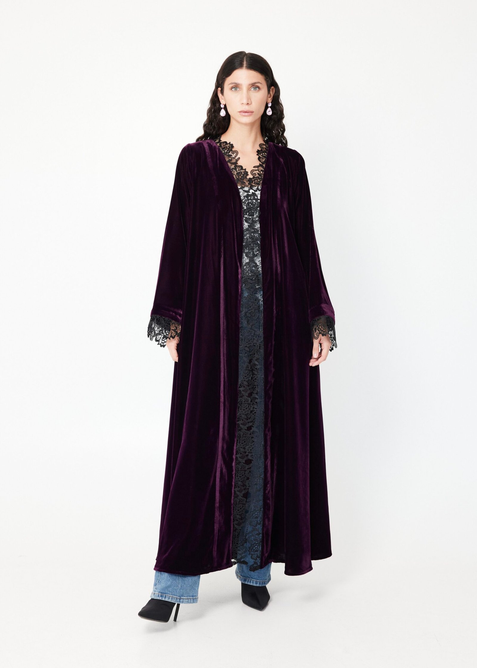 Velvet Lace Abaya