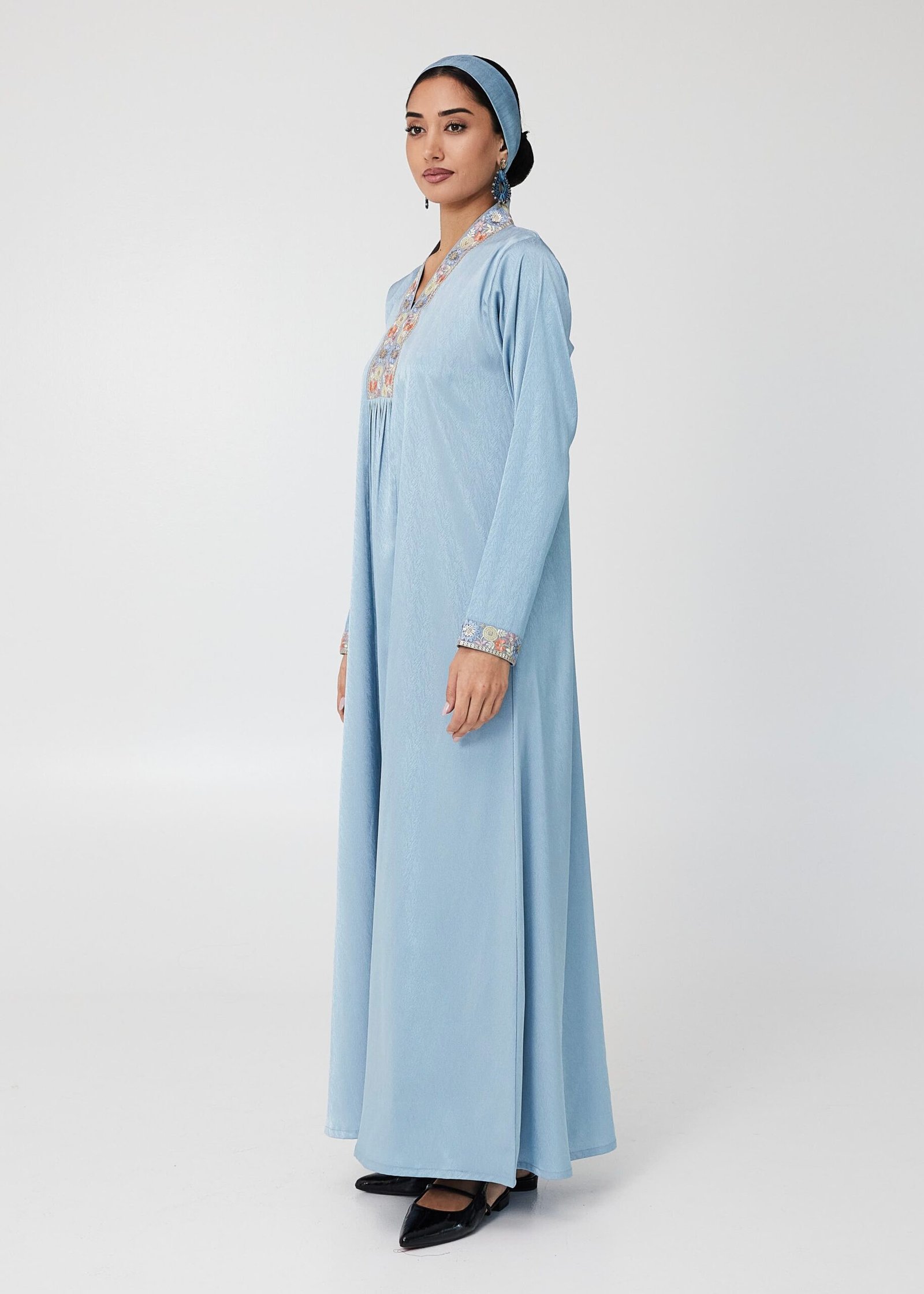 Flower Jalabia (Blue)