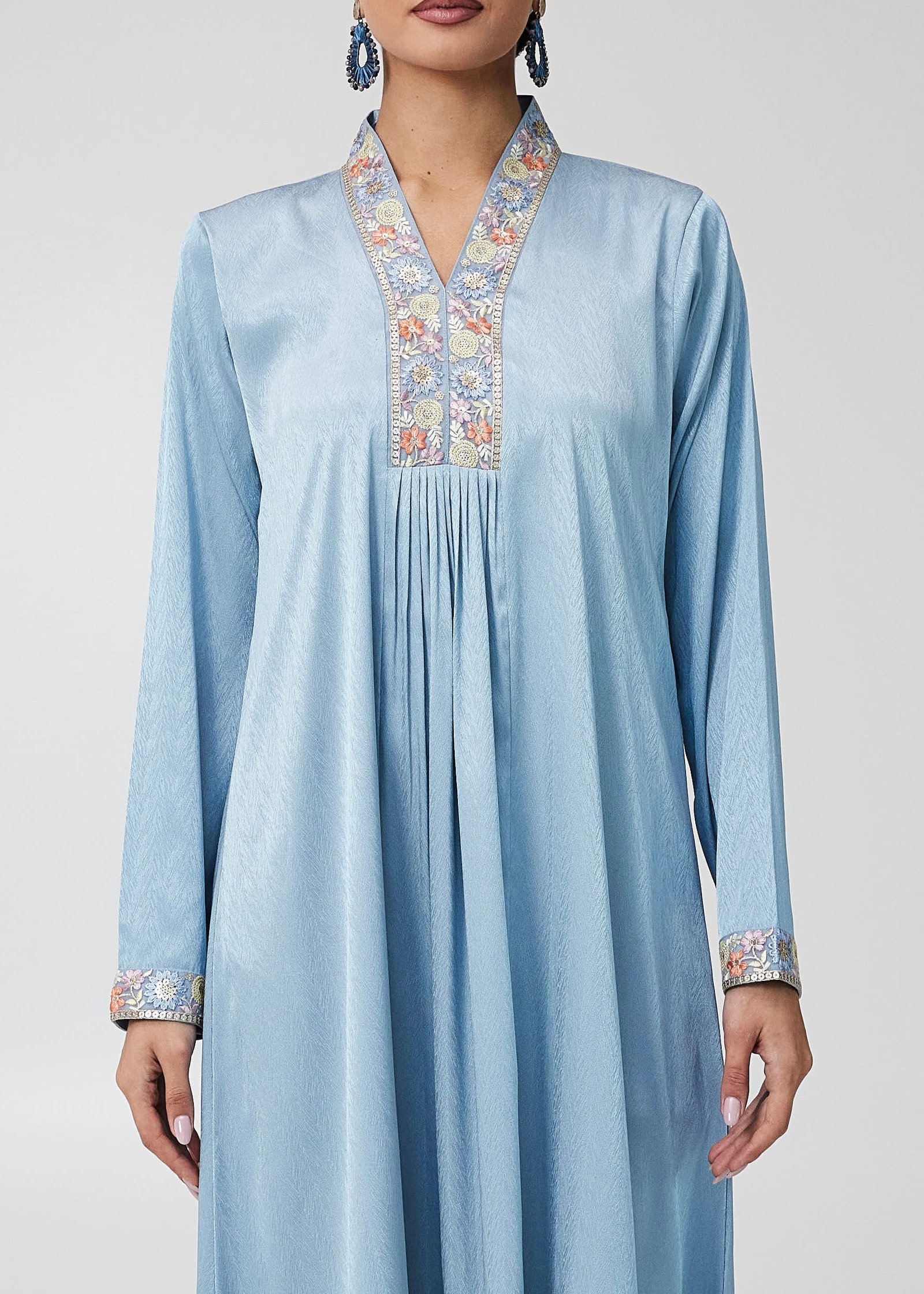 Flower Jalabia (Blue)