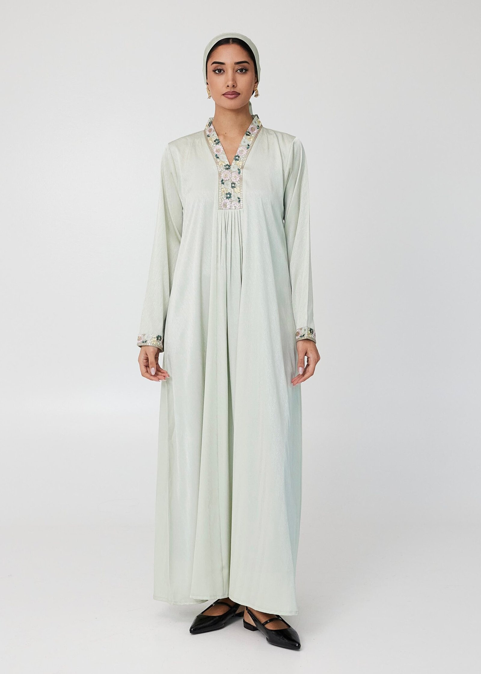 Flower Jalabia (Green)