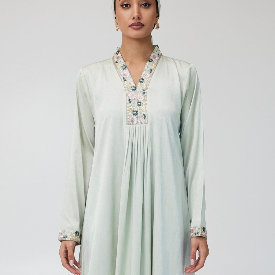 Flower Galabi green 3..jpg Flower Jalabia (Green)