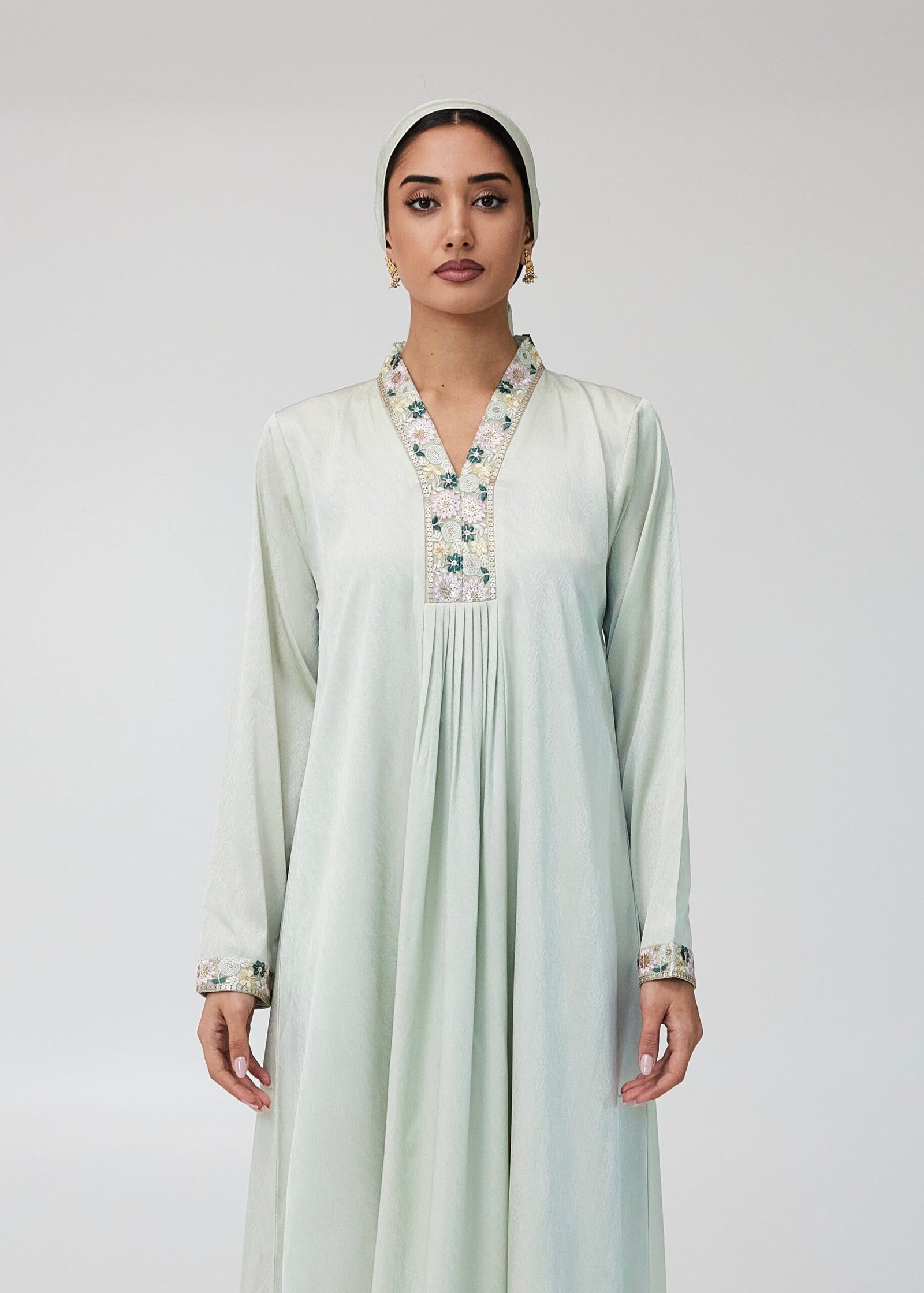 Flower Galabi green 3..jpg Flower Jalabia (Green)