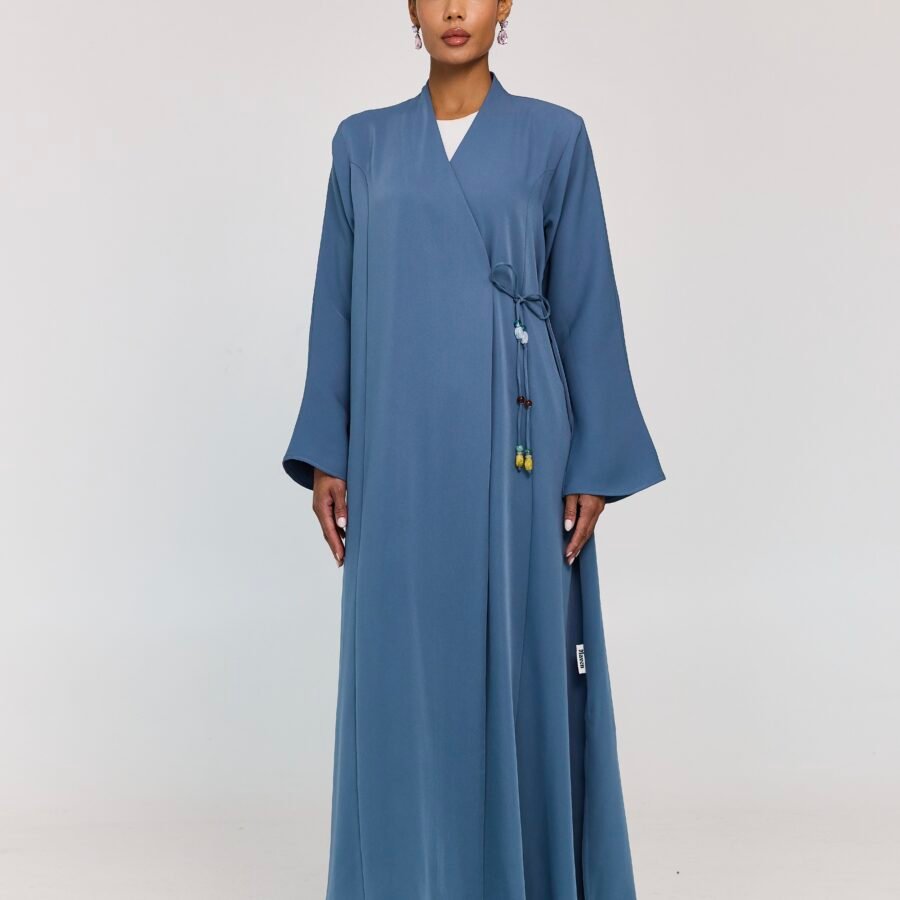 Beadline Wrap Abaya