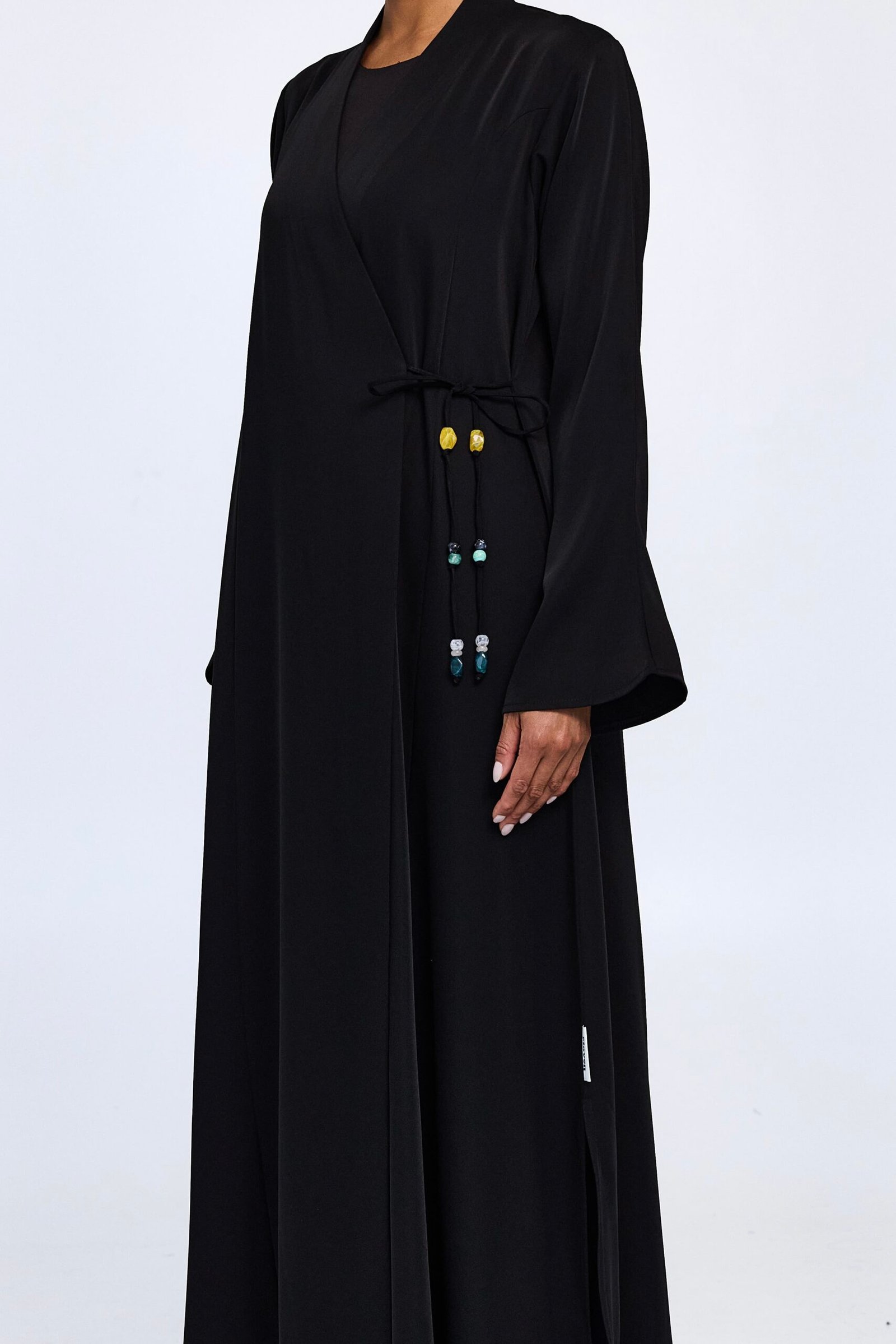 Beadline Wrap Abaya
