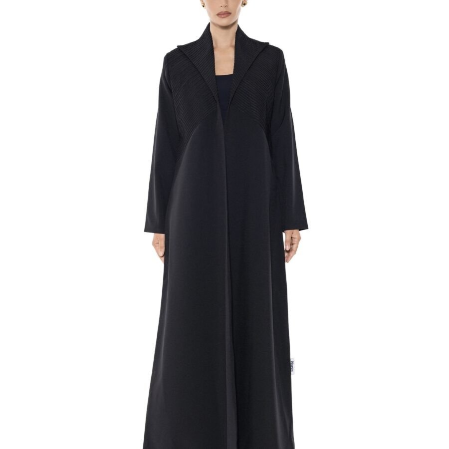 Stripe Collar Abaya