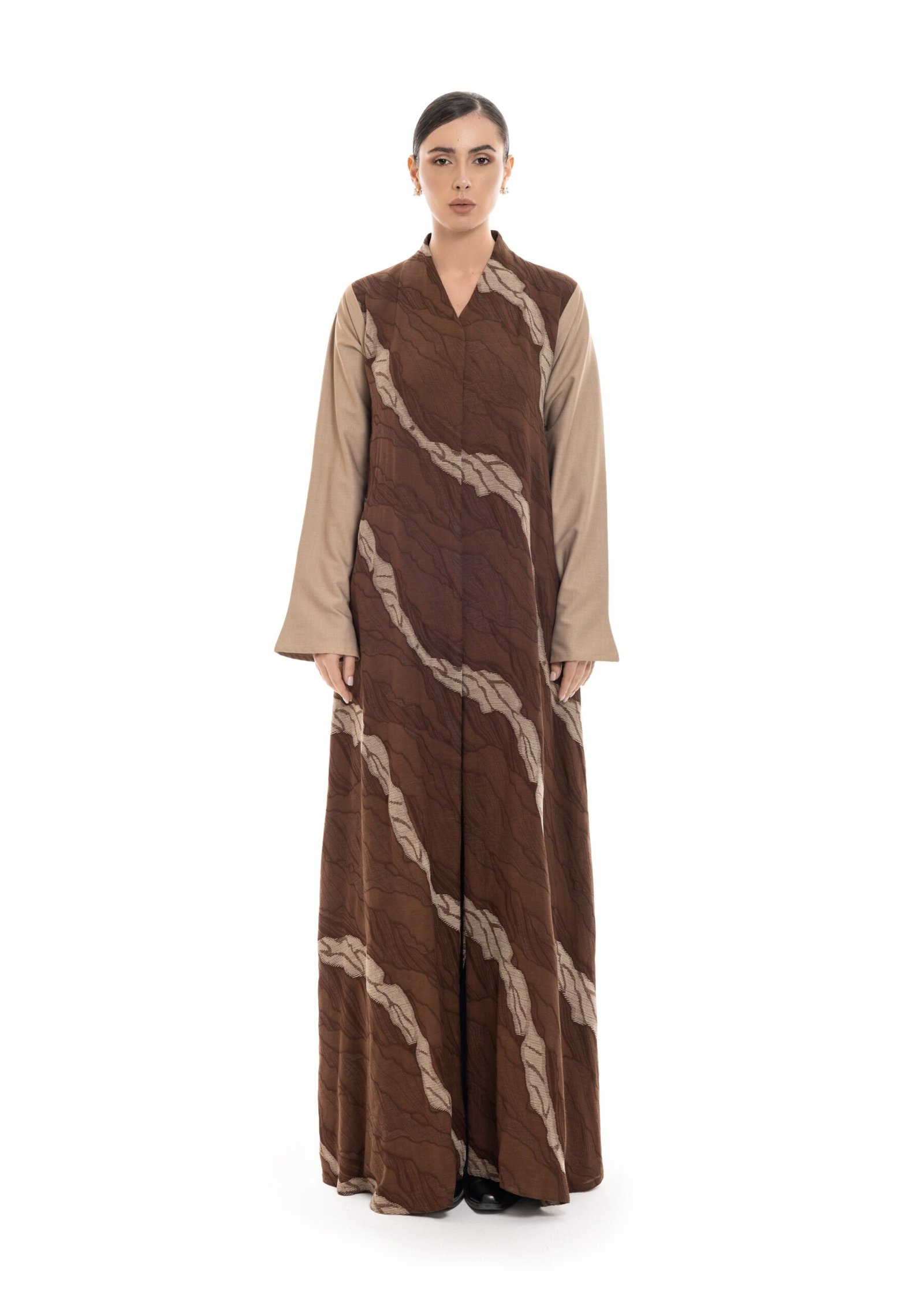 M161-1-Brown 1.jpg Cold Morning Abaya