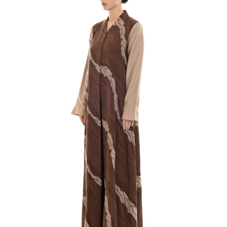 M161-2-Brown 2.jpg Cold Morning Abaya