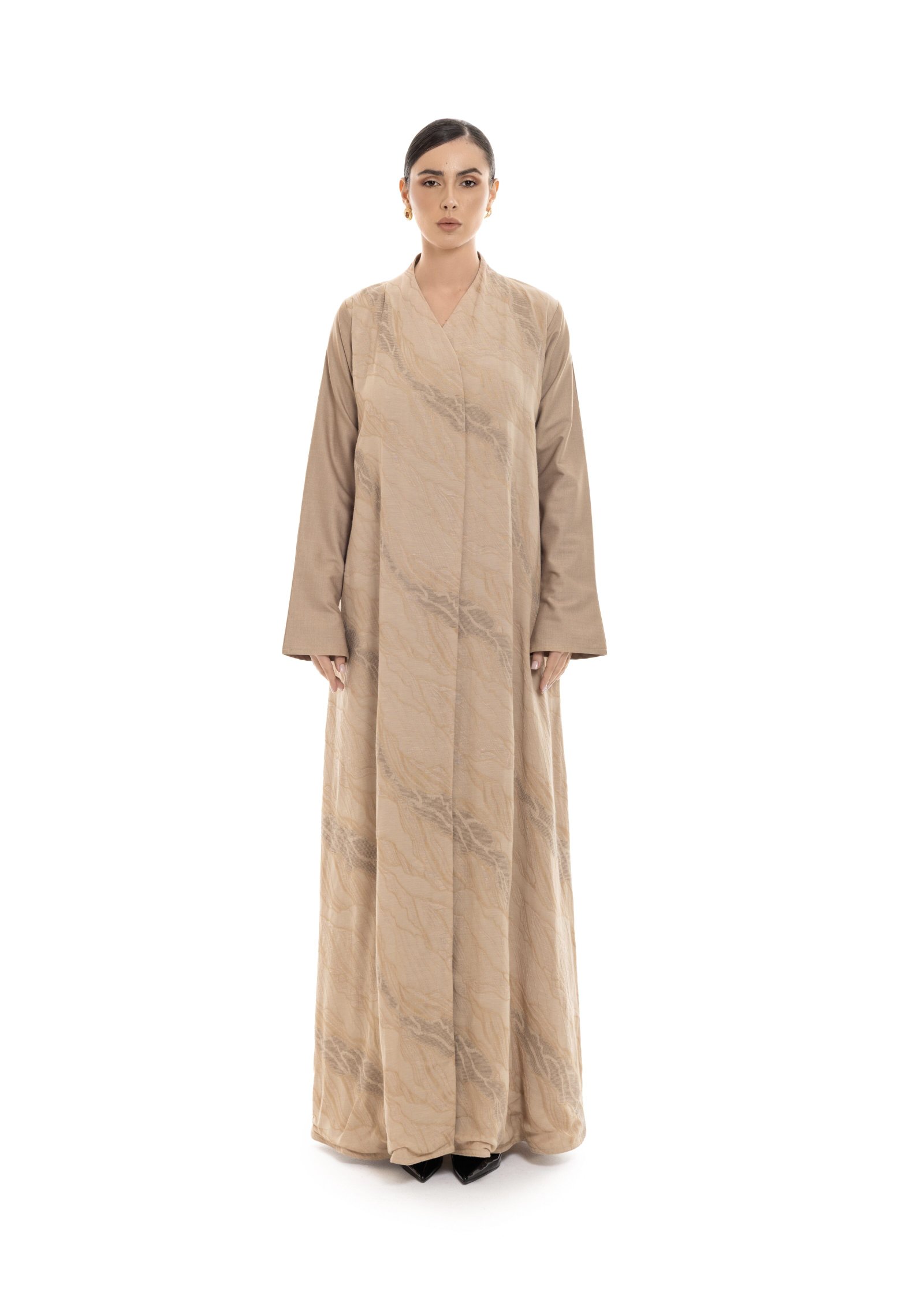 M161-6-Beiga 1.jpg Cold Morning Abaya