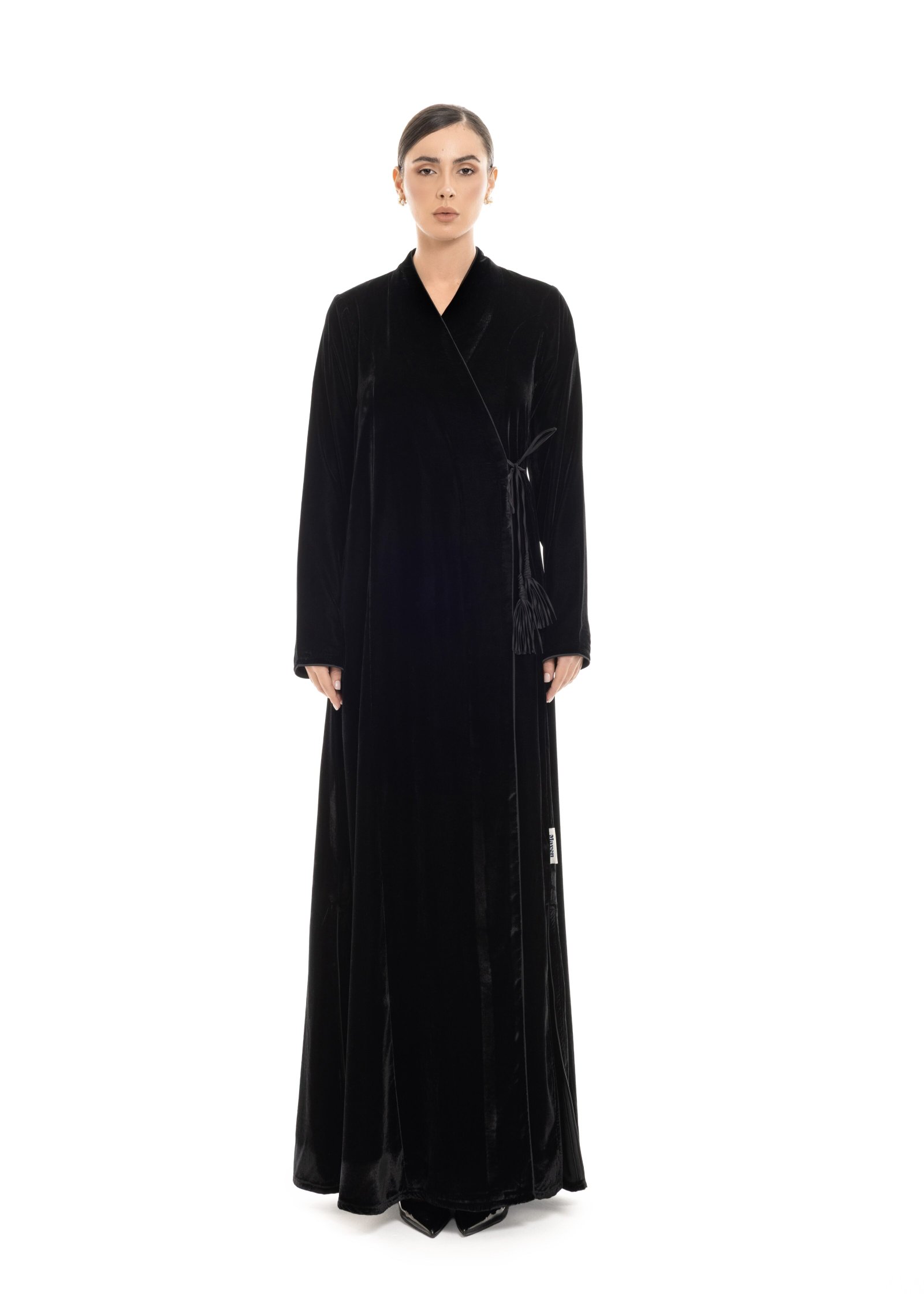 Velvet Wrap Abaya