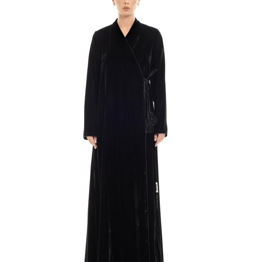Velvet Wrap Abaya
