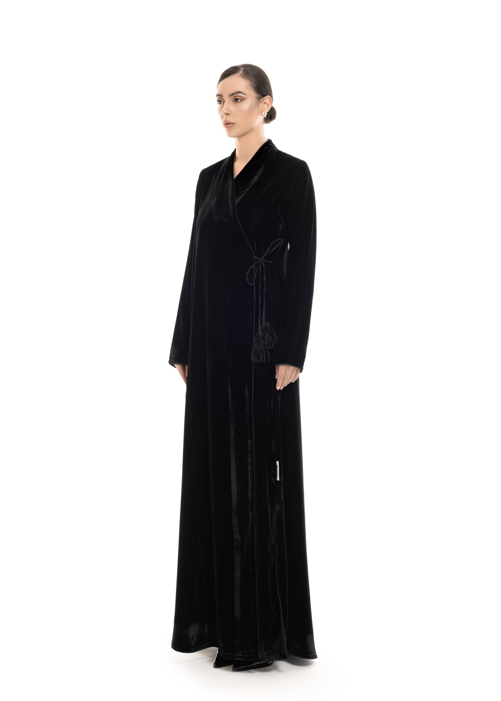 Velvet Wrap Abaya